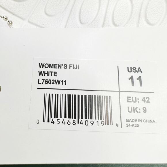 Aetrex Fiji Orthotic Flip Flops White Women 11M Shock Absorbent - Picture 6 of 9